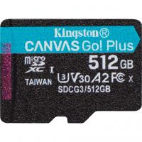 Карта памяти Kingston 512GB microSDXC сlass 10 UHS-I U3 V30 A2 Canvas Go Plus G4 (SDCG4/512GBSP)