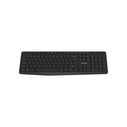 Клавиатура Canyon KB-W01 Water resistant Wireless UA Black (CNE-CKEYW01)