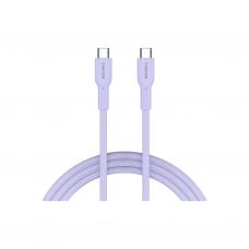 Дата кабель USB-C to USB-C 1.0m OnWire 60CL C-C 60W COLOR Braided 1m Purple Canyon (CND-CCAP60AB10PU)