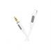 Кабель мультимедийный Lightning to 3.5mm M 1.0m silicone white BOROFONE (6941991114403)