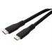 Дата кабель USB-C to USB-C 1.2m UBS3.2 Gen2 10G 100W Chip Silicon Black Vinga (VCPDCCC31012SB)