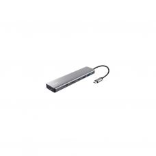 Концентратор Trust USB-C 7-in1 2xUSB-А 3.2/2xUSB-С/2xHDMI/DP aluminiu 0.16m grey (25661_TRUST)