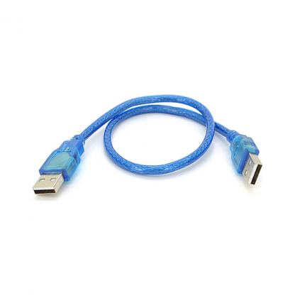 Дата кабель USB 2.0 AM/AM 0.3m blue Ritar (YT-AM/AM-0.3TBL)