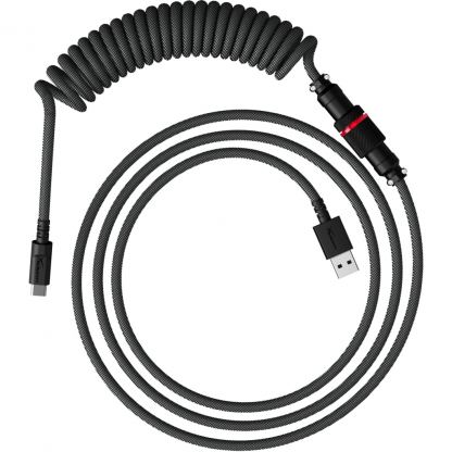 Дата кабель USB 2.0 AM to USB-C 1.37m coiled gray-black HyperX (6J679AA)