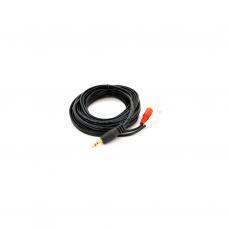 Кабель мультимедийный 3.5mm M to 2xRCA M 3.0m black Voltronic (YT-3.5(M)/2хRCA(M)-3.0Cu)