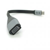 Переходник USB-C M to VGA F 0.18m black-gray Voltronic (YT-Type-C(M)/VGA(F)-18cm/27031)