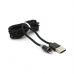 Дата кабель USB 2.0 to Lightning 2.0m 2A magnetic nylon black PiPo (18166)