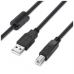 Кабель для принтера USB 2.0 AM/BM 2.0m black ColorWay (CW-CBUB072-BK)