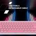 Клавиатура Canyon OnType 10 TKL Mechanical Silent Low-profile USB UA Pink (CNS-HKB10P)