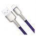 Дата кабель USB 2.0 AM to Lightning 1.0m 2.4A metal purple Baseus (CALJK-A05)