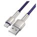 Дата кабель USB 2.0 AM to Lightning 1.0m 2.4A metal purple Baseus (CALJK-A05)