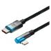 Дата кабель USB-C to Lightning 1.0m 20W 90° corner black/blue Baseus (CAVP000221)