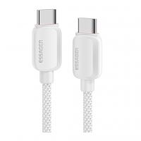 Дата кабель USB-C to USB-C 1.0m 100W white Essager (EXCTT1-WL02-P)