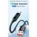 Дата кабель USB 2.0 AM to USB-C 1.0m 7A LED black Essager (EXCT-XY01-P)