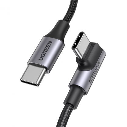 Дата кабель USB-C 2.0 to USB-C 3.0m 90° corner US334 black Ugreen (20583)