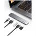 Концентратор Ugreen 2xUSB-C to 3xUSB 3.0 + HDMI + USB-C CM251 gray (60559)