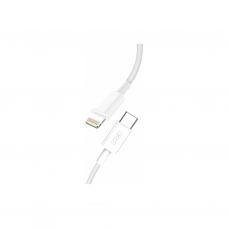 Дата кабель USB 2.0 AM to Lightning 1.0m PD18W NB113 white XO (6920680863846)