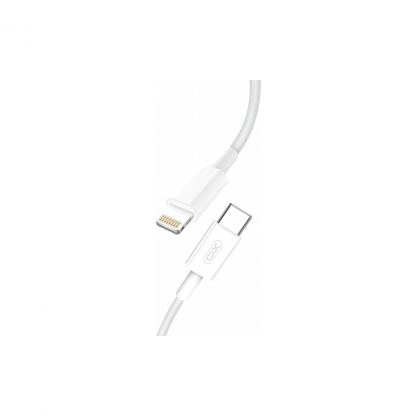 Дата кабель USB 2.0 AM to Lightning 1.0m PD18W NB113 white XO (6920680863846)