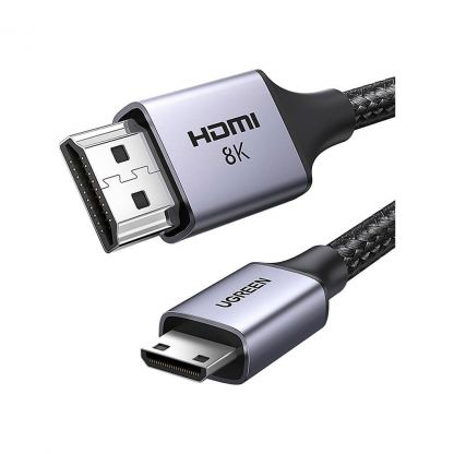 Кабель мультимедійний HDMI M to HDMI mini M 1.0m 8K HD163 black UGREEN (15514)
