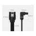 Кабель для передачі даних SATA 3 Data Cable 0.5m 90° corner US217 Black UGREEN (30797)