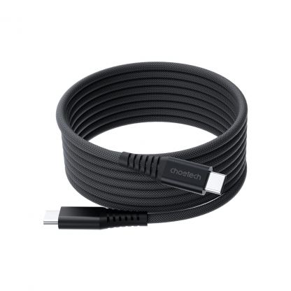 Дата кабель USB-C to USB-C 1.2m 240W magnetic black Choetech (XCC-1051-BK)