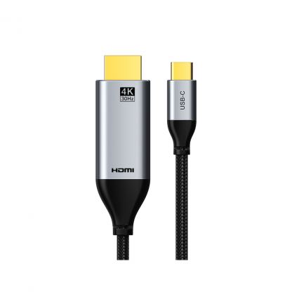 Кабель мультимедийный USB-C to HDMI M 3.0m V1.4 4K30Hz Cabletime (CA915378)