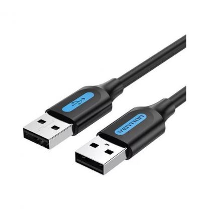 Дата кабель USB 2.0 AM/AM 1.0m black Vention (COJBF)