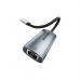Переходник USB-C to RJ45 Ethernet 1000Mbps black Vention (CFPHB)