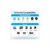 Переходник USB-C to RJ45 Ethernet 1000Mbps black Vention (CFPHB)