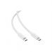 Дата кабель USB-C to USB-C 1.2m 3A white Acefast (6974316284253)