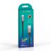 Дата кабель USB 2.0 AM to USB-C 1.0m 3A nylon black Grand-X (PC-08B)