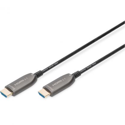 Кабель мультимедийный HDMI M to HDMI M 30m 8K AOC hybrid-fiber black Digitus (AK-330126-300-S)