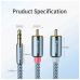 Кабель мультимедийный 3.5mm M to 2xRCA M 2.0m Essager (EYPZJ-MYA0H)