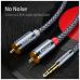 Кабель мультимедийный 3.5mm M to 2xRCA M 2.0m Essager (EYPZJ-MYA0H)