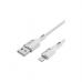 Дата кабель USB 2.0 AM to Lightning 1.0m 2.4A white Choetech (XAL-0003-WH-V2)