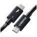 Дата кабель USB-C to USB-C 1.0m Thunderbolt 5 Intel certified Choetech (A3011)