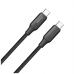 Дата кабель USB-C to USB-C 2.0m 3A 60W TPE embossed black ColorWay (CW-CBPDCC102-BK)