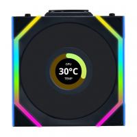 Кулер до корпусу Lian Li UNI Fan SL WIRELESS LCD 120-1, Black (G99.12SLLCD1W1B.00)