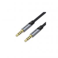 Кабель мультимедийный 3.5mm M to 3.5mm M 0.5m (4pin) gray Vention (BAQHD)
