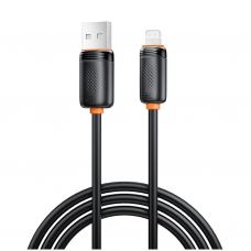 Дата кабель USB 2.0 AM to Lightning 1.0m 3A black XO (XO-CB-300UL-BK)