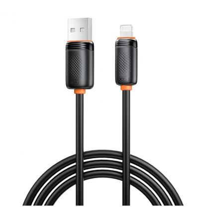 Дата кабель USB 2.0 AM to Lightning 1.0m 3A black XO (XO-CB-300UL-BK)
