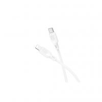Дата кабель USB-C to Lightning 1.0m silicone BX113 Lenny white BOROFONE (6941991115387)