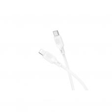Дата кабель USB-C to Lightning 1.0m silicone BX113 Lenny white BOROFONE (6941991115387)