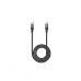Дата кабель USB-C to USB-C 2.0m 100W silicone X50 Exquisito black HOCO (6931474734402)