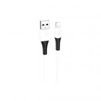Дата кабель USB 2.0 AM to Lightning 1.0m 2.4A silicone X82 white HOCO (6931474768544)