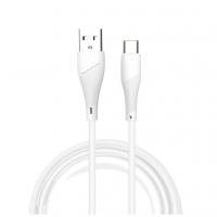 Дата кабель USB 2.0 AM to USB-C 1.0m 2.4A X196 white WUW (6972573335589)