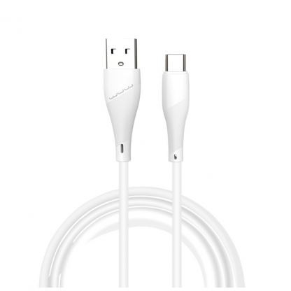 Дата кабель USB 2.0 AM to USB-C 1.0m 2.4A X196 white WUW (6972573335589)