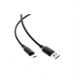Дата кабель USB 2.0 AM to USB-C 1.2m 3A TPE black Acefast (6974316283812)