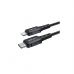 Дата кабель USB-C to Lightning 1.8m 30W 3A nylon black Acefast (6974316281306)