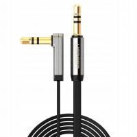 Кабель мультимедийный 3.5mm M to 3.5mm M 2.0m 90° corner black Ugreen (UGR-10599)